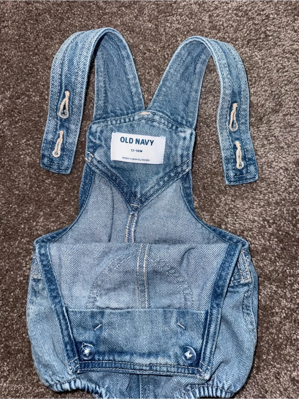 OLD NAVY denim heart kids overalls sz 12/18 months ✨
